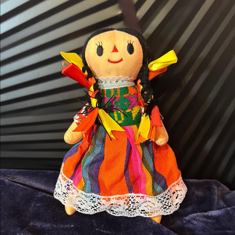 Colorful Handmade Mexican Lele Doll
